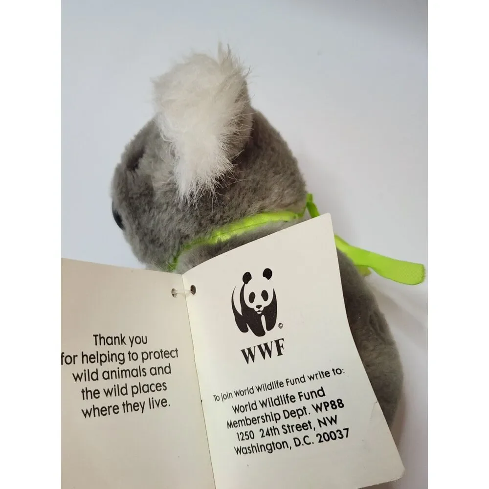 1988 Wendy’s WWF Koala Plush Determined Productions Vintage Promo Toy Korea